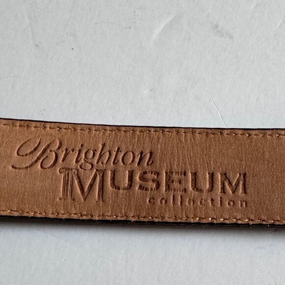 Brighton Brown Leather Belt Museum Collection M 37809 Sphinx Pegasus Vintage 90s - Picture 11 of 16
